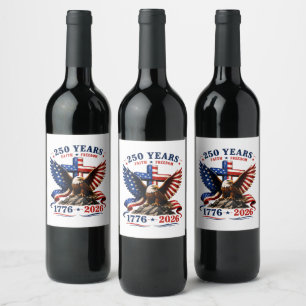 Étiquette Pour Bouteilles De Vin 250 ans de foi et de liberté