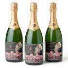 30 et fabuleux étiquette bouteille de fête d'anniv