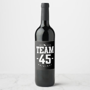 Étiquette Pour Bouteilles De Vin 45 ans - 45e anniversaire drôle cadeau
