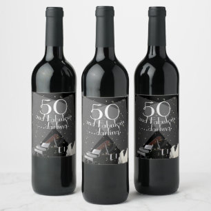 Étiquette Pour Bouteilles De Vin 50 et Fabulous Darling