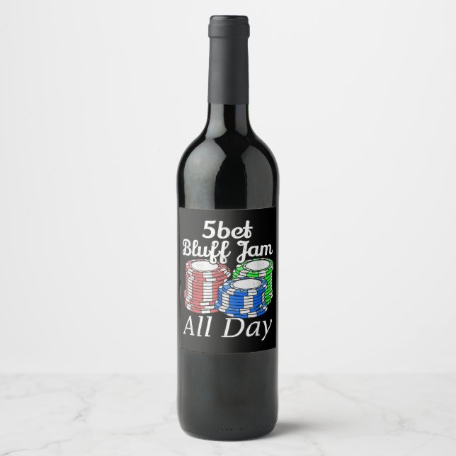 Étiquette Pour Bouteilles De Vin 5bet Bluff (Devant)