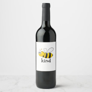 Étiquette Pour Bouteilles De Vin Abeille mignonne