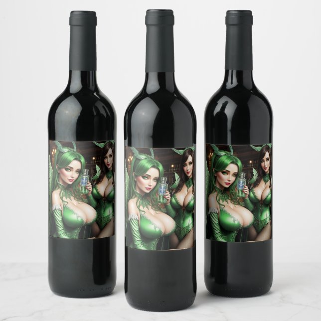 Étiquette Pour Bouteilles De Vin Absinthe Green Fairy (Bouteilles)