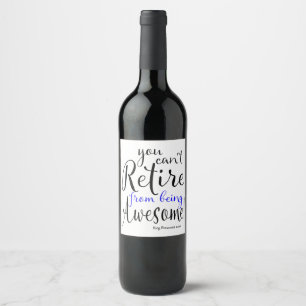 Étiquette Pour Bouteilles De Vin Agent de police