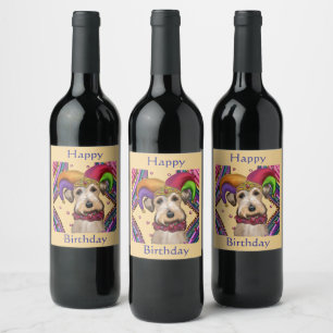 ÉTIQUETTE POUR BOUTEILLES DE VIN AIRDALE TERRIER
