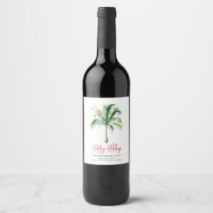 Étiquette Pour Bouteilles De Vin Ajouter une adresse professionnelle Palm Tree Comp