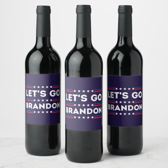 Étiquette Pour Bouteilles De Vin Allons Brandon (Bouteilles)