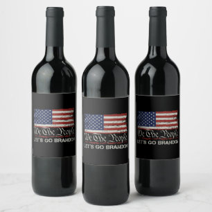 Étiquette Pour Bouteilles De Vin Allons Brandon