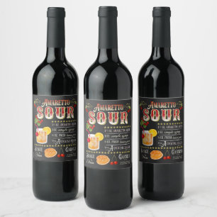 Étiquette Pour Bouteilles De Vin Amaretto Sour Recipe