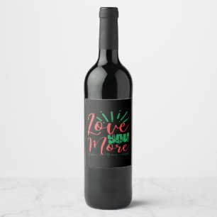 Étiquette Pour Bouteilles De Vin Amour à jamais Classique Intemporel