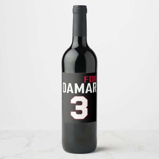 Étiquette Pour Bouteilles De Vin Amour pour Damar 3 Couleurs (Devant)