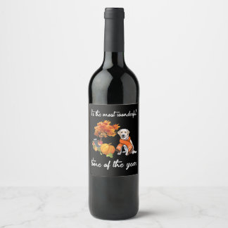 Étiquette Pour Bouteilles De Vin Amoureux des chiens | Labrador C'est le moment le