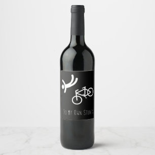 Étiquette Pour Bouteilles De Vin amoureux du vélo - je fais mes propres cascades e