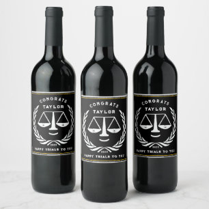 Étiquette Pour Bouteilles De Vin Amusant Avocat Grad