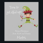 Étiquette Pour Bouteilles De Vin Amusant Elf Christmas Elfed Up Vin<br><div class="desc">Cette conception a été créée par art numérique. Elle peut être personnalisée dans la zone fournie ou customisée en choisissant le clic pour customiser une autre option et en changeant le nom, les initiales ou les mots. Vous pouvez également modifier la couleur et le style du texte ou supprimer le...</div>