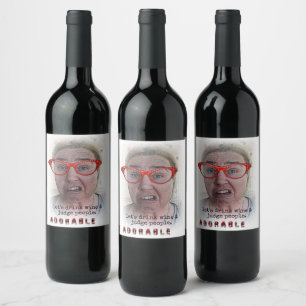 Étiquette Pour Bouteilles De Vin Amusant Étiquette de vin adorable !