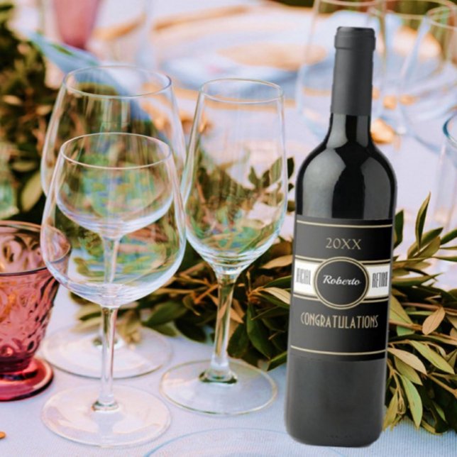 Étiquette Pour Bouteilles De Vin Amusez-vous ! Congrats personnalisés Étiquette de  (Créateur téléchargé)