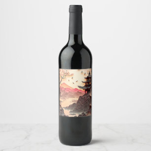 Étiquette Pour Bouteilles De Vin Ancien Étiquette de vin coupé de papier de scène c