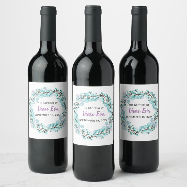Étiquette Pour Bouteilles De Vin Andreas Étiquette de bouteilles à vin (Bouteilles)