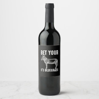 Étiquette Pour Bouteilles De Vin Âne mignon | Cadeaux musiciens | Cadeaux Amoureux