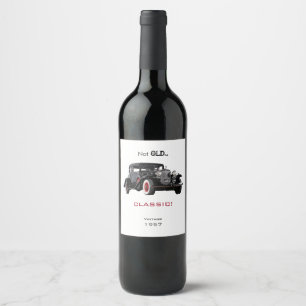 Étiquette Pour Bouteilles De Vin Année faite sur commande non vieille mais