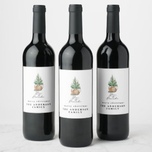 Étiquette Pour Bouteilles De Vin année minimale moderne pour se souvenir de l'arbr