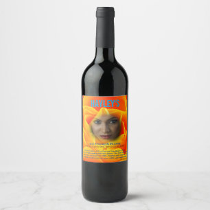 Étiquette Pour Bouteilles De Vin Anniversaire personnalisé élégant drôle