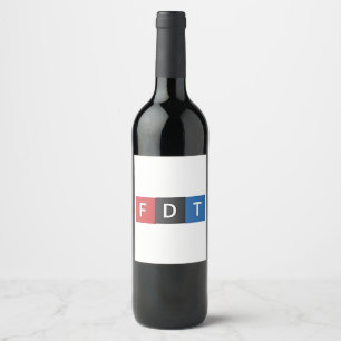 Étiquette Pour Bouteilles De Vin Anti-Trump et ses anti-Maga-démocrates subtils