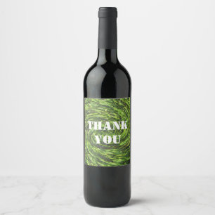Étiquette Pour Bouteilles De Vin Appréciation de l'esprit Abstrait de la spirale ve