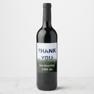 Étiquette Pour Bouteilles De Vin Appréciation des clients du Merci Green Grass et S