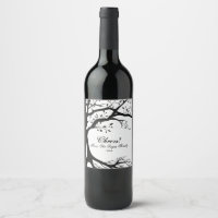 Arbre naturel, noir et blanc