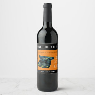 Étiquette Pour Bouteilles De Vin Arrêter l'édition spéciale presse