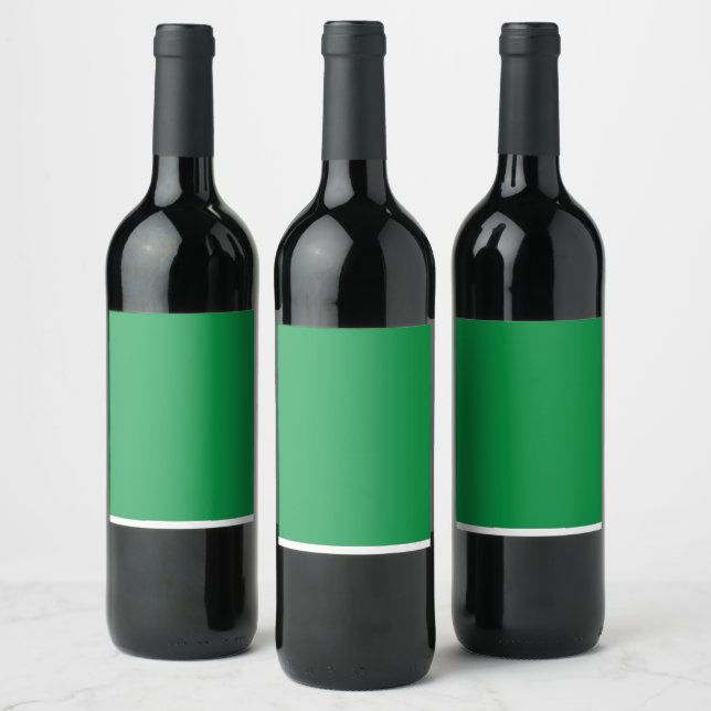 Étiquette Pour Bouteilles De Vin Arrière - plan vert avec bordure blanche pour Aest (Bouteilles)
