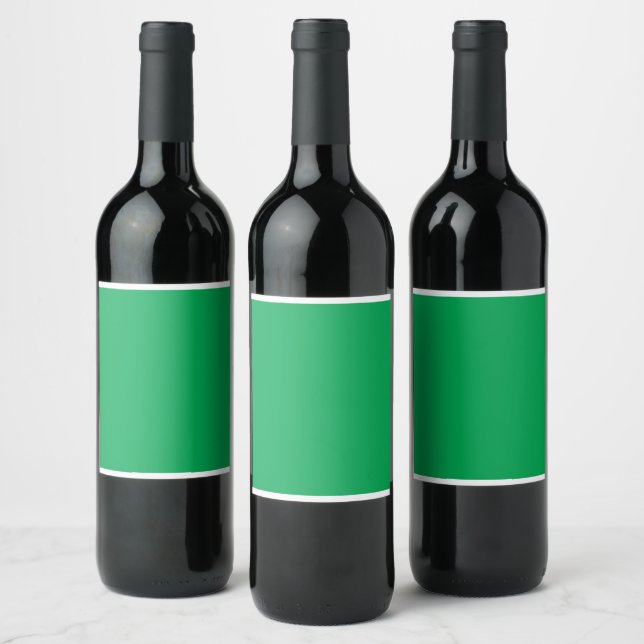 Étiquette Pour Bouteilles De Vin Arrière - plan vert remarquable avec conception de (Bouteilles)