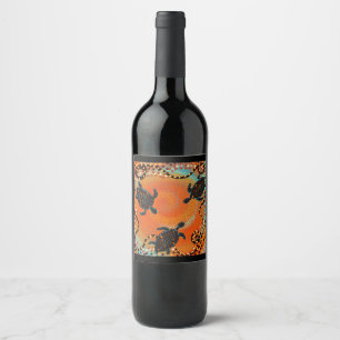ÉTIQUETTE POUR BOUTEILLES DE VIN ART AUSTRALIE