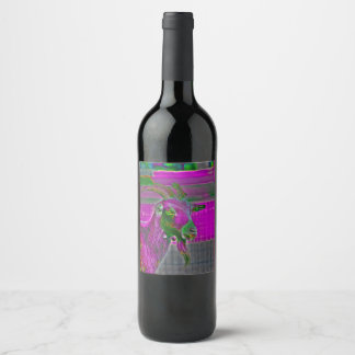 Étiquette Pour Bouteilles De Vin Art de la chèvre