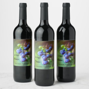 Étiquette Pour Bouteilles De Vin Art élégant