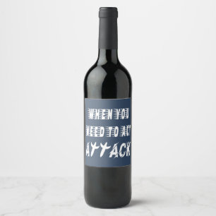 Étiquette Pour Bouteilles De Vin Attaque