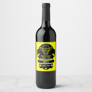 Étiquette Pour Bouteilles De Vin Au-Dessus De La Colline Vieillir