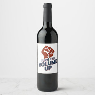Étiquette Pour Bouteilles De Vin Augmentez le volume Zohran NYC Maire Démocrate