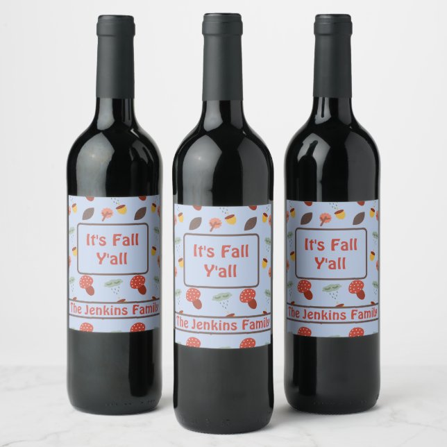 Étiquette Pour Bouteilles De Vin Automne (Bouteilles)