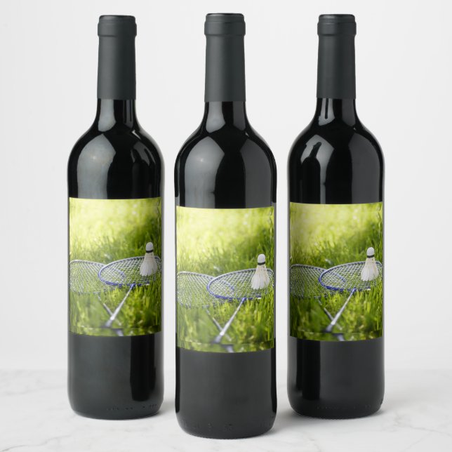 Étiquette Pour Bouteilles De Vin Badminton prêt à aller (Bouteilles)