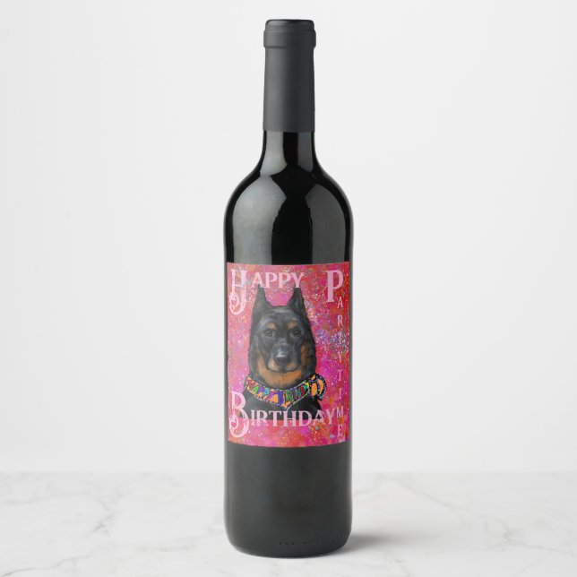 Étiquette Pour Bouteilles De Vin Beauceron                       (Devant)