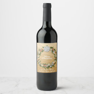 Étiquette Pour Bouteilles De Vin Beaux Coquillages Sable Dollar Starfish Noël