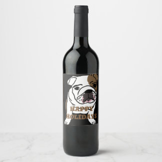Étiquette Pour Bouteilles De Vin Belle Bulldog anglais