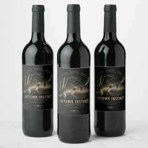 Étiquette Pour Bouteilles De Vin Belle Setter, Chasse à la Bécasse Art