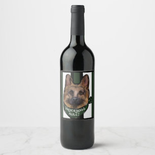 Étiquette Pour Bouteilles De Vin Berger allemand Underdog
