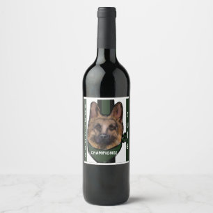 Étiquette Pour Bouteilles De Vin Berger allemand Underdog