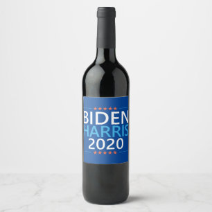 Étiquette Pour Bouteilles De Vin Biden Harris 2020 pour Président Élection États-Un
