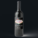 Étiquette Pour Bouteilles De Vin Bienvenue à Las Vegas Bachelorette Party<br><div class="desc">Bienvenue à Las Vegas Bachelorette Party</div>